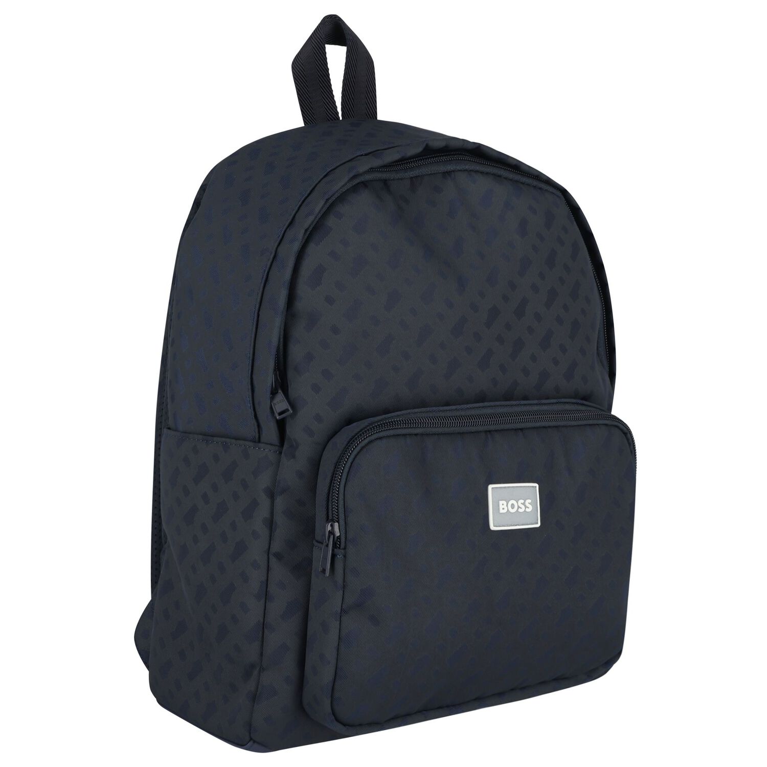 Navy Blue Logo Backpack, 1, hi-res