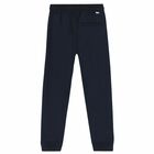 Boys Navy Blue Logo Joggers, 1, hi-res