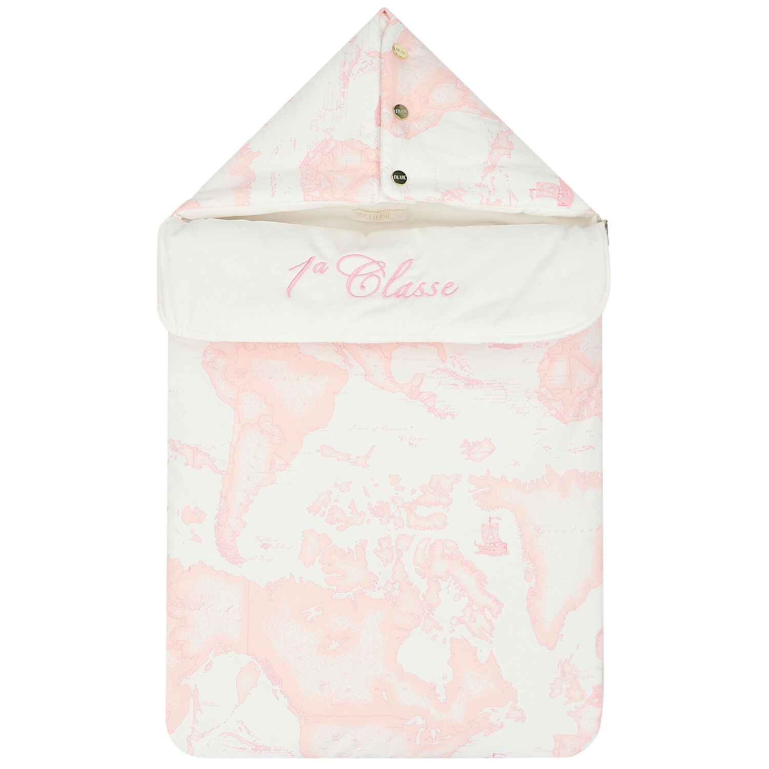 Pink & Ivory Geo Map Baby Nest, 1, hi-res image number null