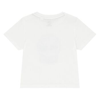 Younger Boys White Logo T-Shirt
