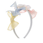 Girls Pink, Blue & Yellow Headband, 1, hi-res