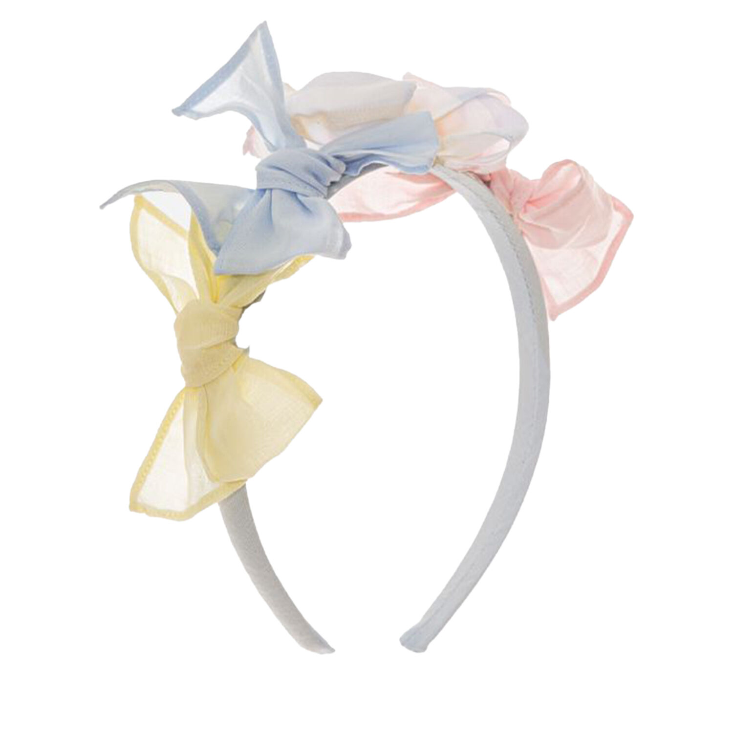 Girls Pink, Blue & Yellow Headband, 1, hi-res image number null
