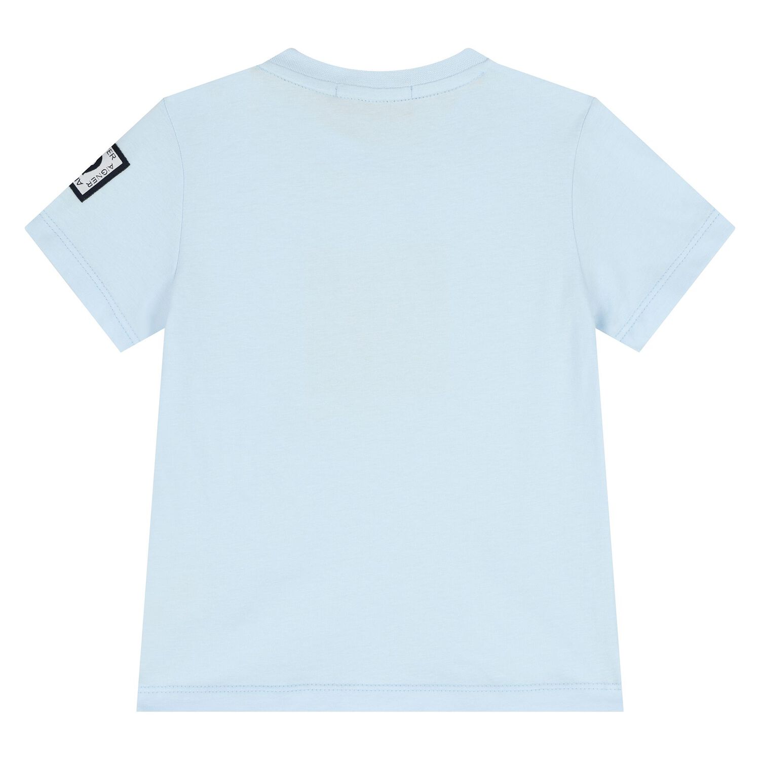 طقم شورت باللون أزرق بشعار للأولاد , 1, hi-res