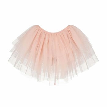 Girls Pink Tulle Cape