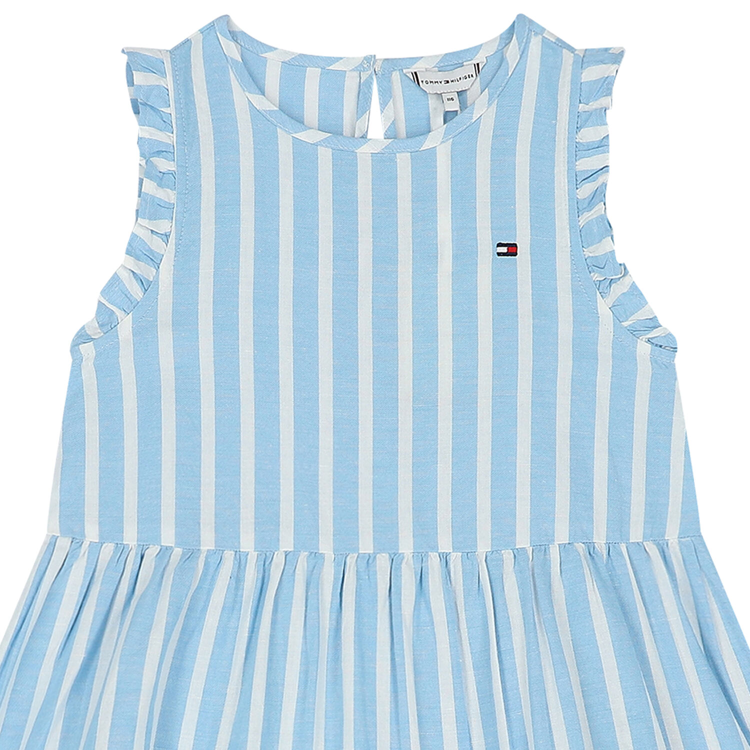 Girls Blue Logo Dress, 1, hi-res