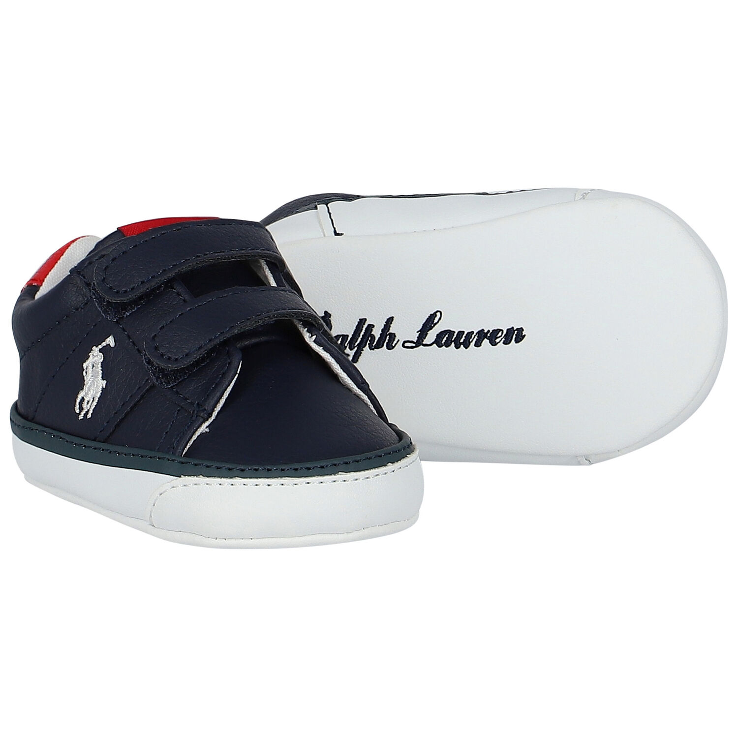 Baby Boys Navy Blue Logo Pre Walker Shoes, 1, hi-res image number null