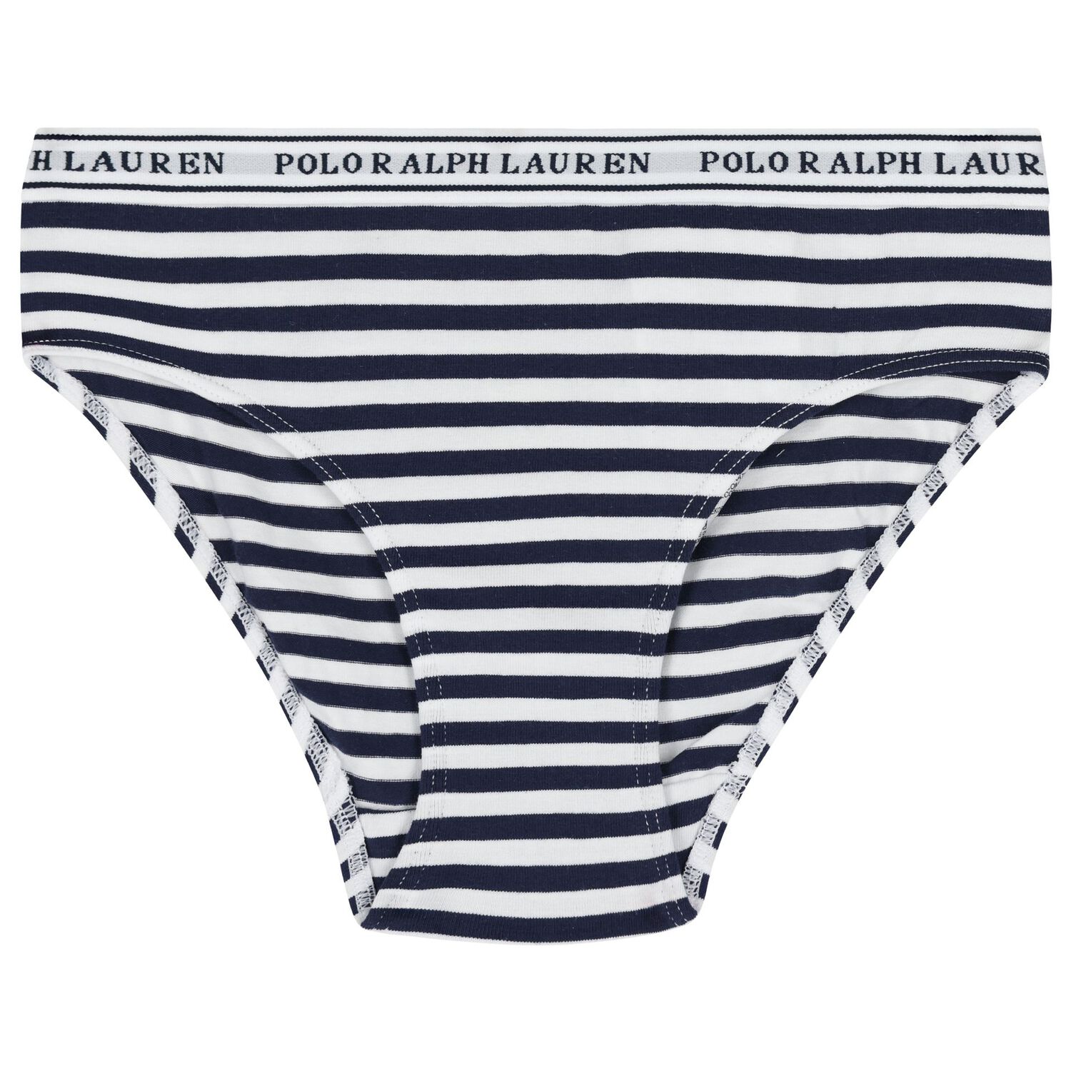 Girls White, Navy Blue & Red Bikini Brief ( 5-Pack ), 2, hi-res