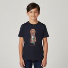 Boys Navy Blue Dog Logo T-Shirt, 2, hi-res