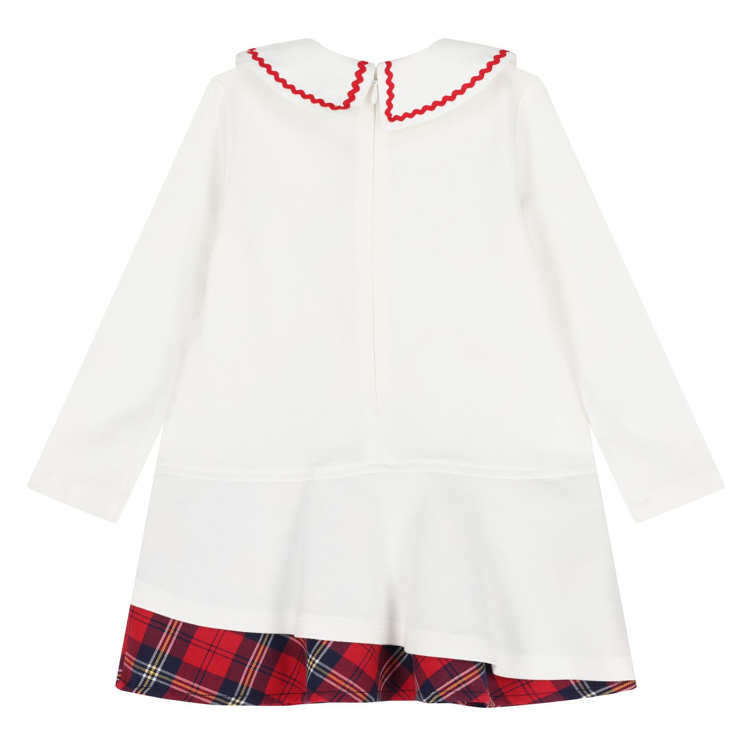 Younger Girls Ivory Heart Dress, 1, hi-res