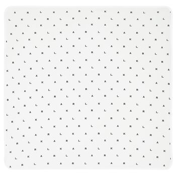 White Ikonik Logo Baby Blanket