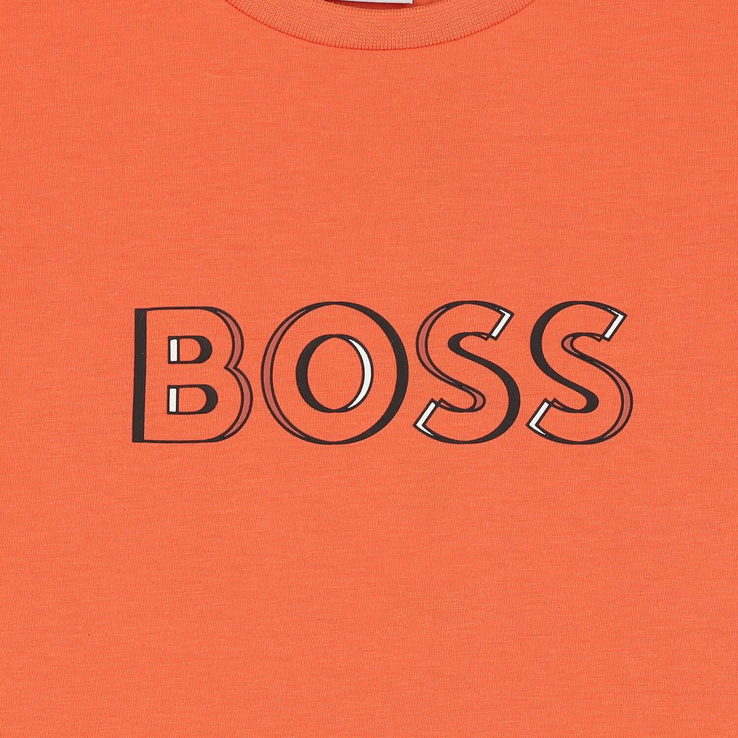 Boys Orange Logo T-Shirt, 1, hi-res image number null