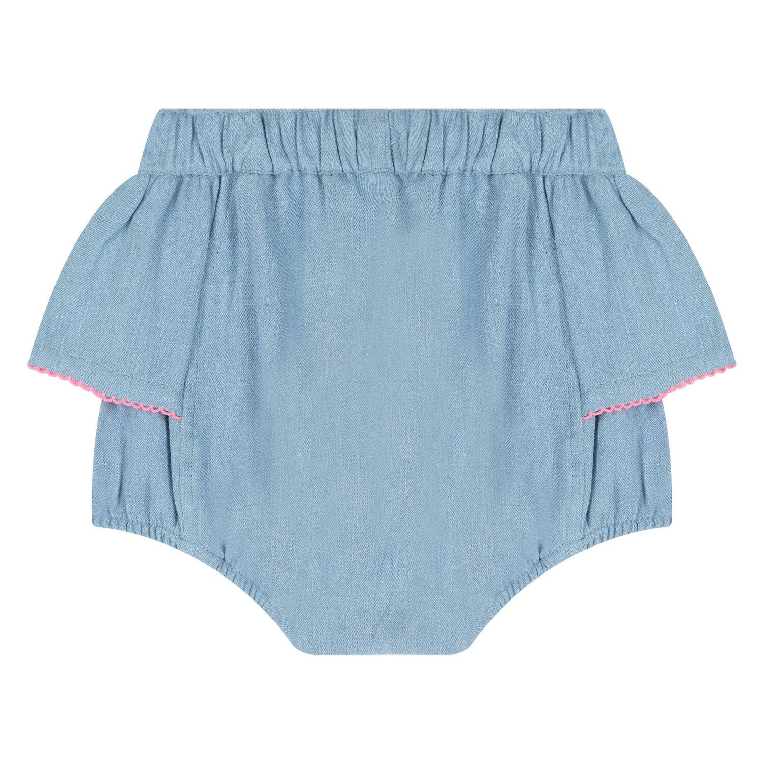 Baby Girls Denim Dress Set, 1, hi-res
