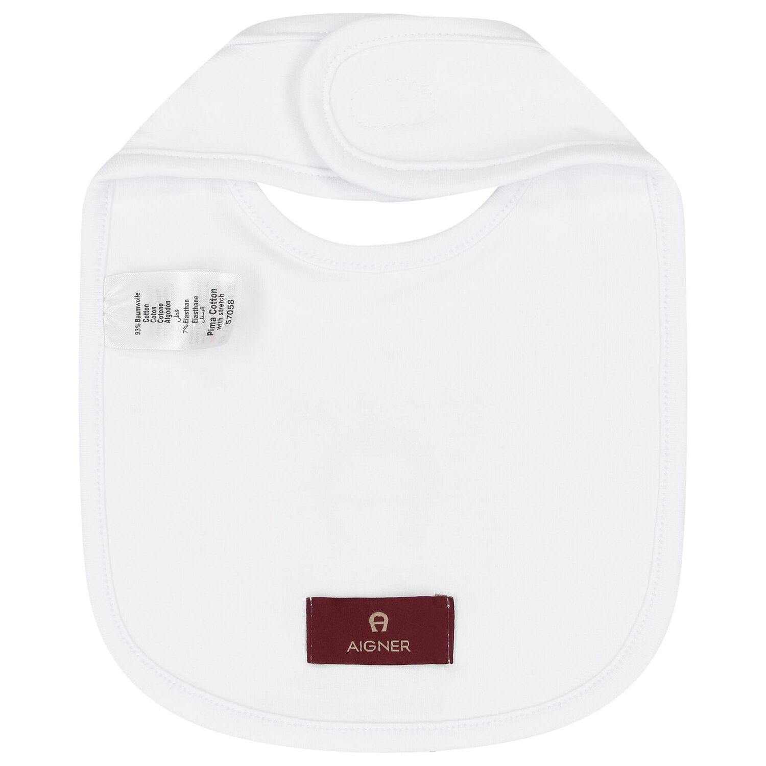 مريلة بالشعار باللون الأبيض للأطفال, 1, hi-res