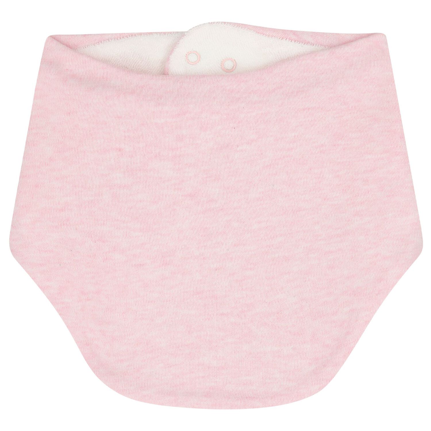 Baby Girls White & Pink Bibs ( 2 Pack ), 2, hi-res