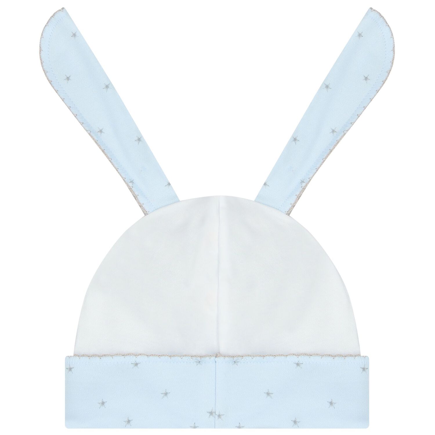Baby Boys White & Blue Bunny Blanket Set, 2, hi-res image number null
