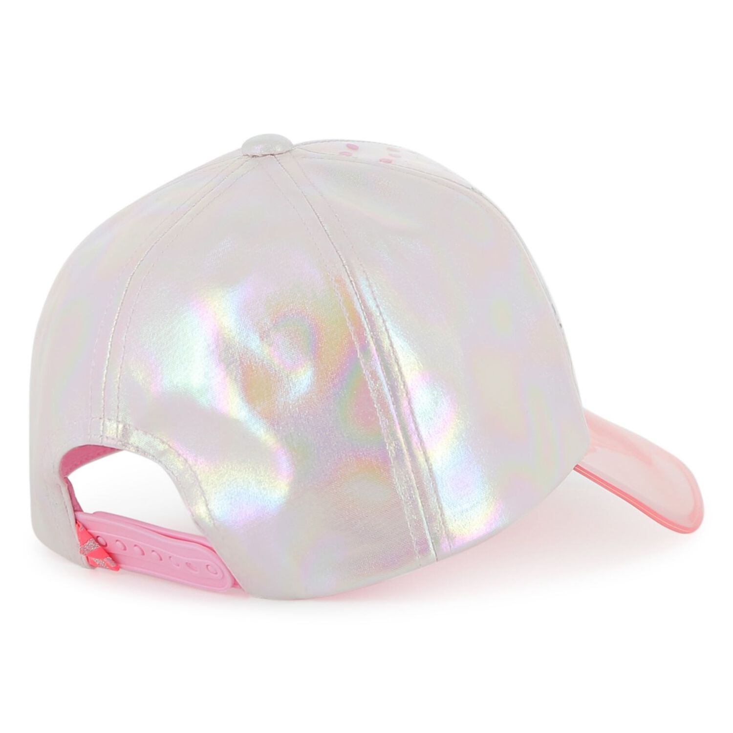 Girls Silver Iridescent Cap, 1, hi-res