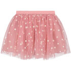 طقم تنورة وتوب تول باللون الأبيض والوردي, 1, hi-res