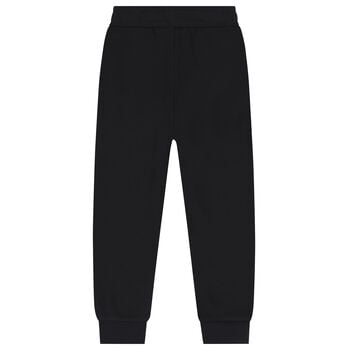 Boys Black Logo Joggers