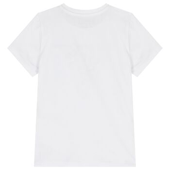 Girls White Logo T-Shirt 