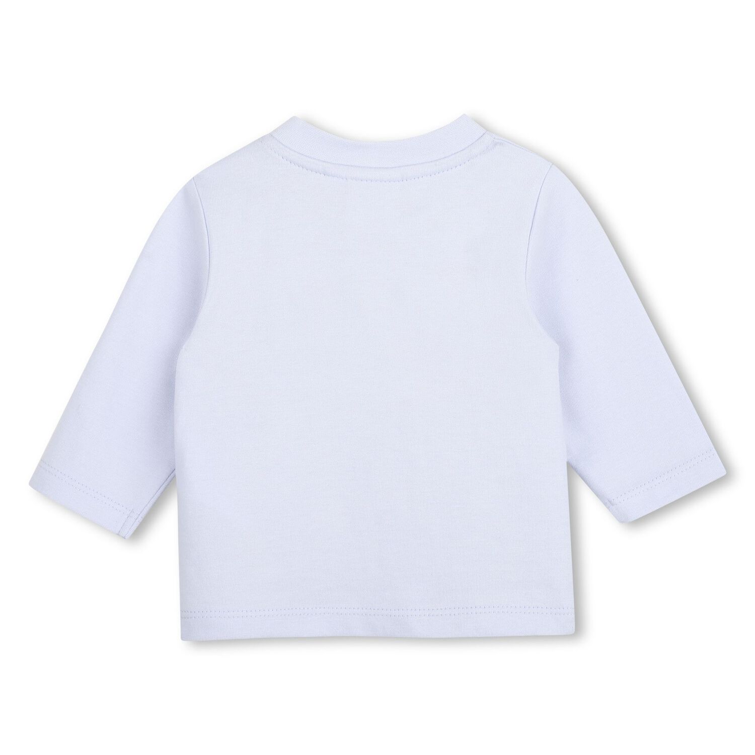 Baby Boys Blue Logo Long Sleeve Top, 1, hi-res