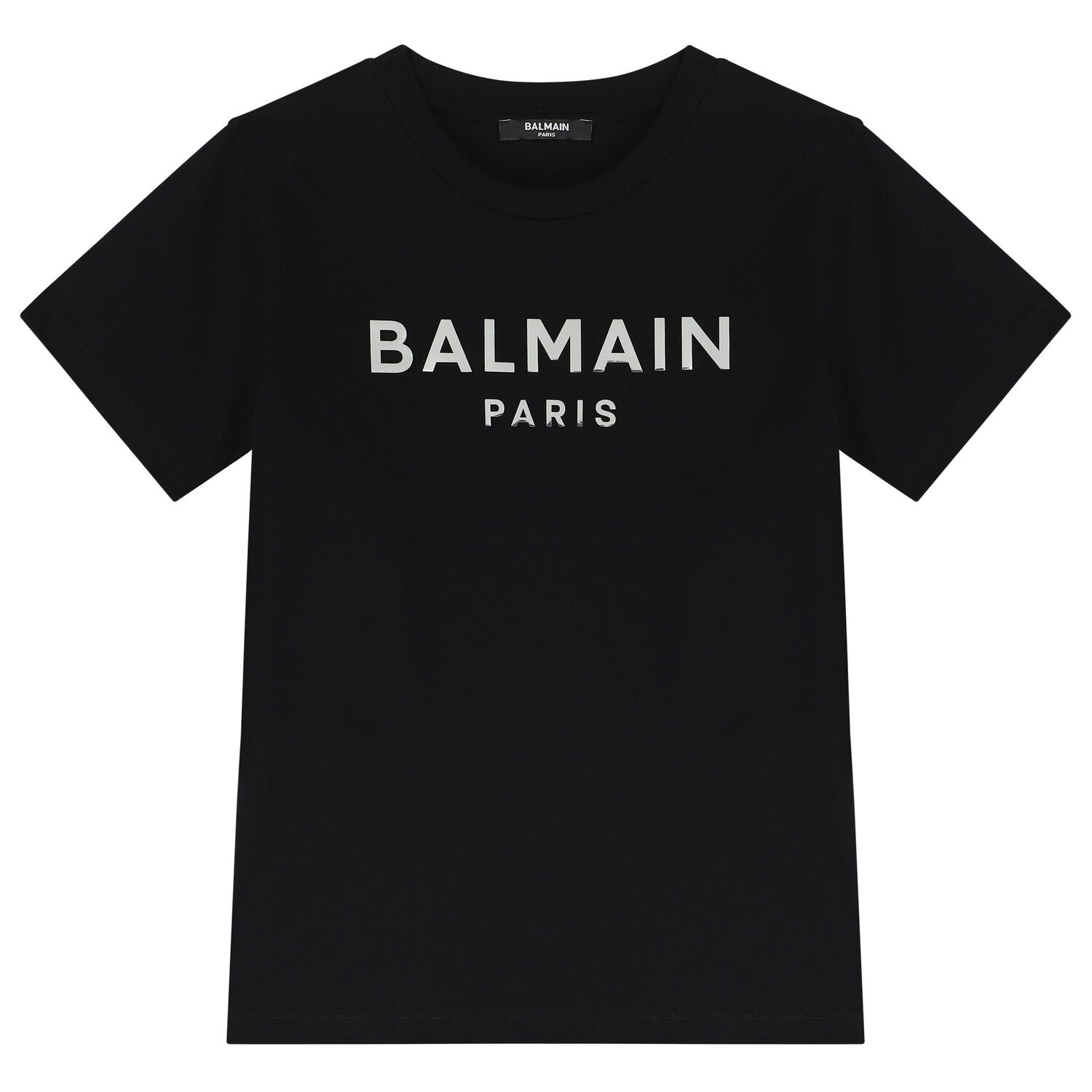 Boys Black & Silver Logo T-Shirt, 1, hi-res image number null