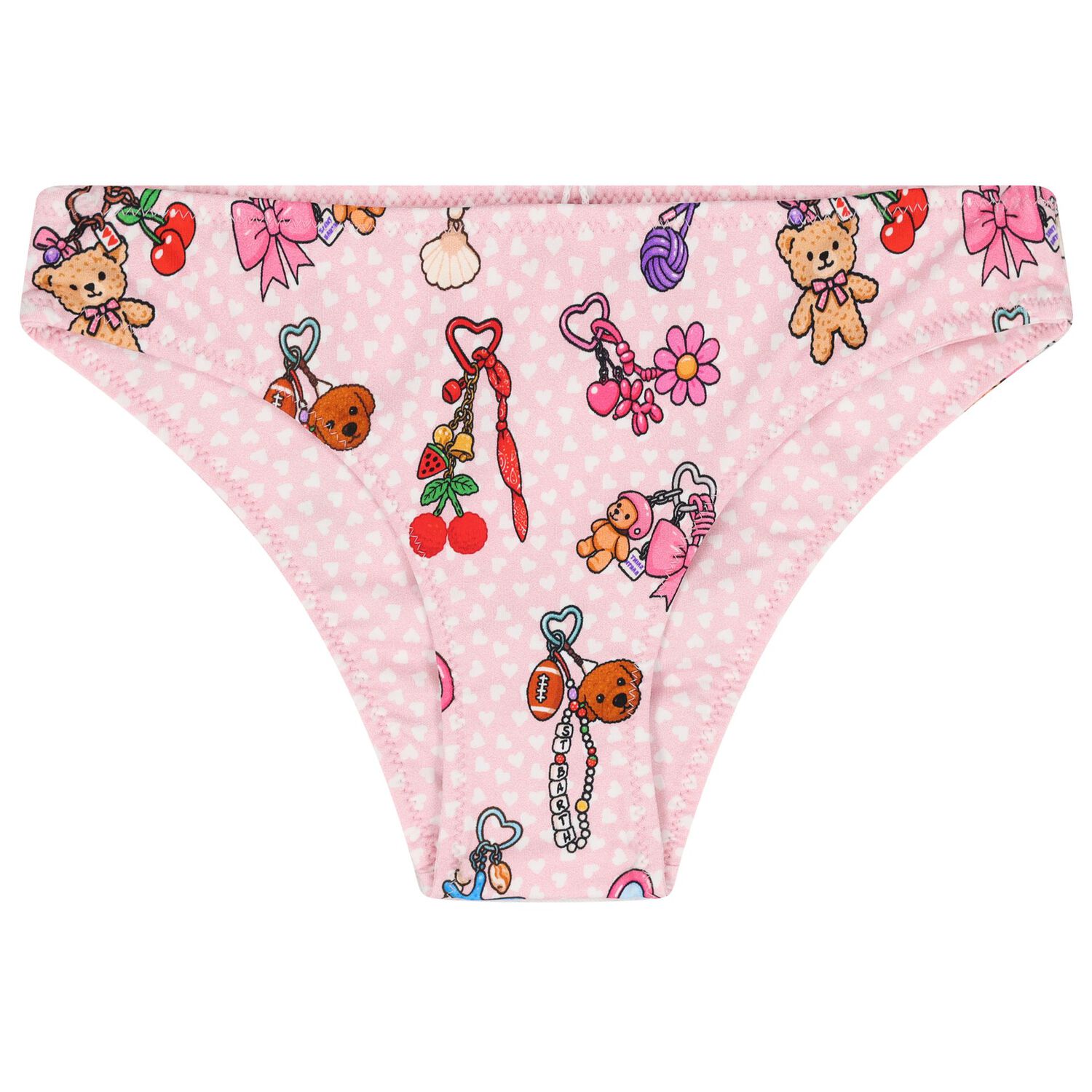 Girls Pink Keyrings Bikini, 1, hi-res