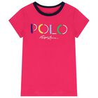Girls Pink Logo T-Shirt, 1, hi-res
