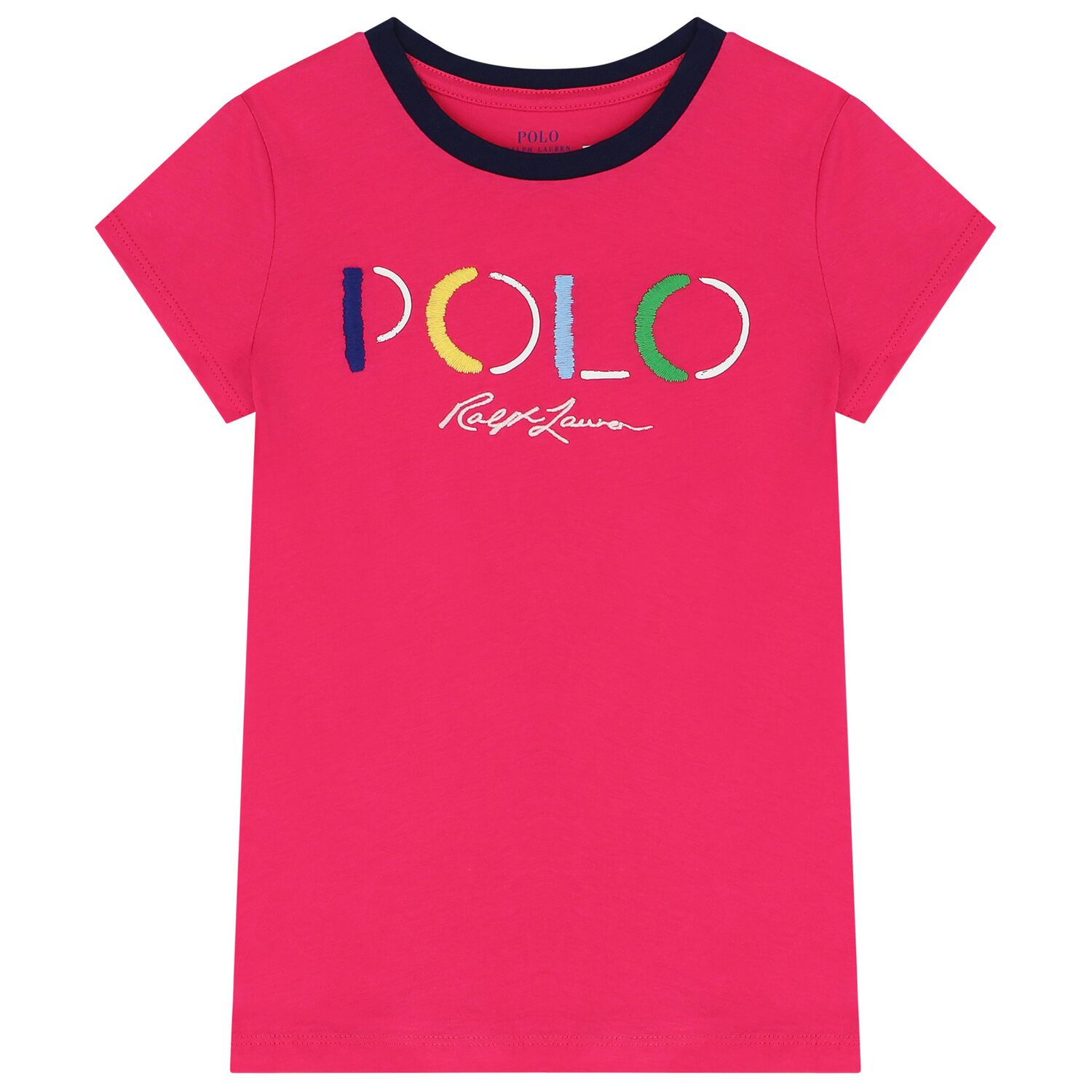 Girls Pink Logo T-Shirt, 1, hi-res image number null