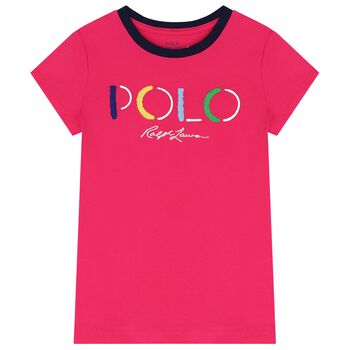 Girls Pink Logo T-Shirt