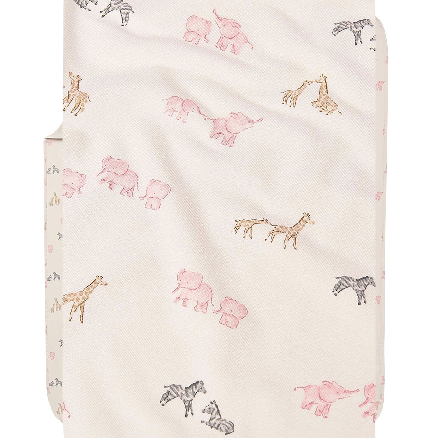 Baby Girls Beige & Pink Animals Blanket, 2, hi-res image number null