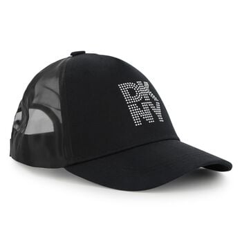 Girls Black Logo Cap
