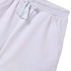 Girls White Fringe Shorts, 1, hi-res