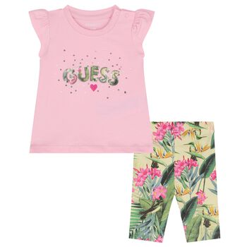 Baby Girls Botanical Print Leggings Set