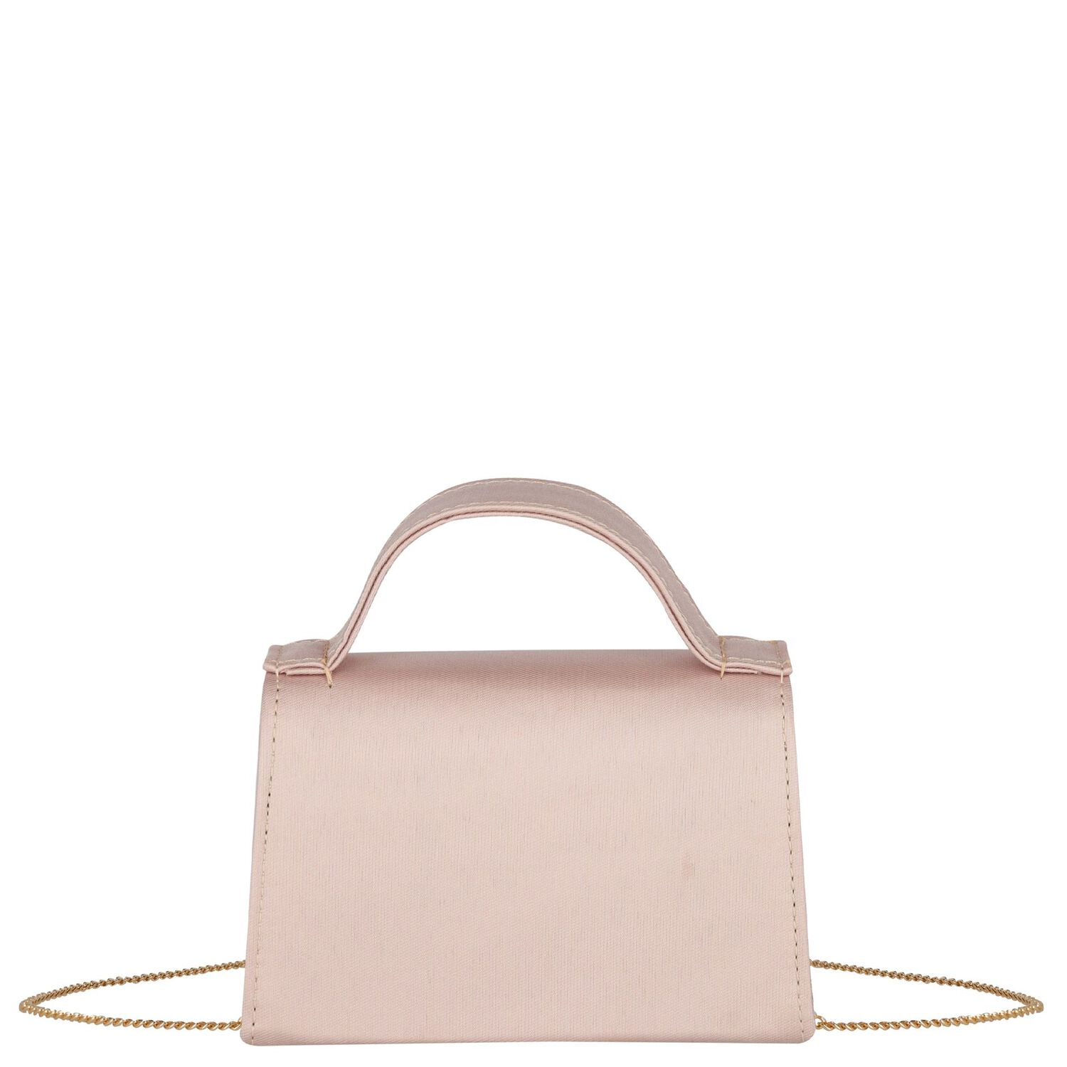 Girls Pink Crepe Handbag, 1, hi-res