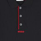 Boys Black Logo Polo Shirt, 1, hi-res