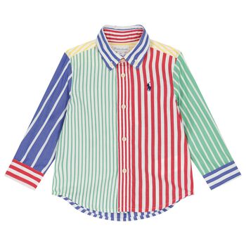 Baby Boys Multi-Coloured Striped Shirt 