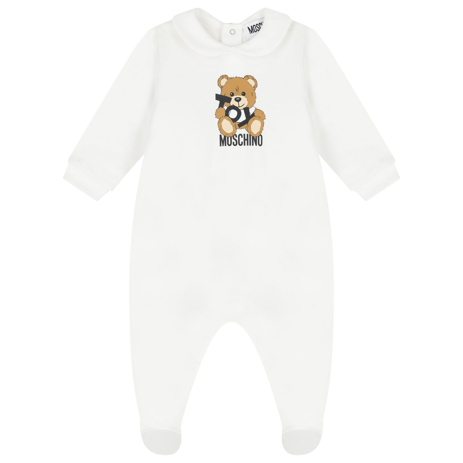 White Teddy Bear Logo Babygrow Gift Set, 1, hi-res image number null