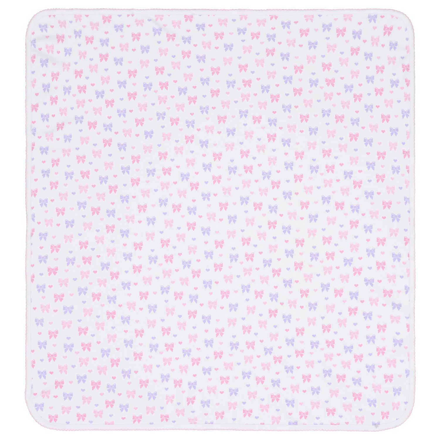 Baby Girls White Billowy Bows Blanket, 1, hi-res image number null