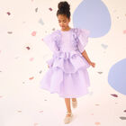 Girls Lilac Ruffled Dress, 1, hi-res