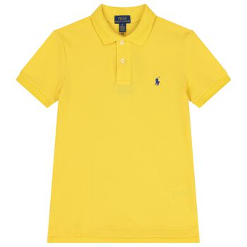 Boys Yellow Logo Polo Shirt