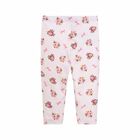 Girls Pink Floral Leggings, 1, hi-res