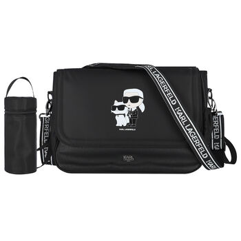 Black Logo Baby Changing Bag