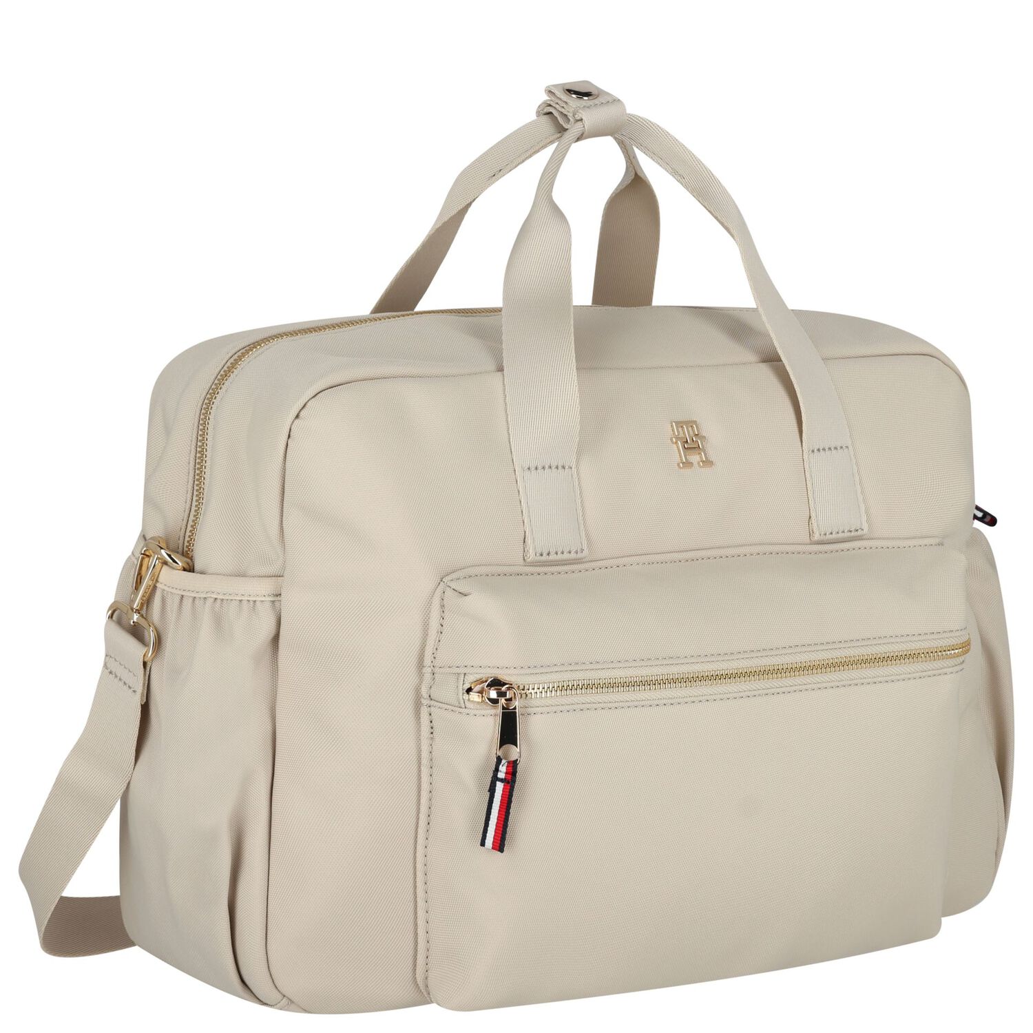 Ivory Logo Baby Changing Bag, 1, hi-res