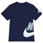 Girls Navy Blue Logo T-Shirt, 2, hi-res
