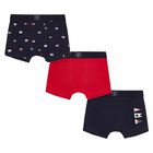 Boys Blue & Red Boxer Shorts (3 Pack), 1, hi-res