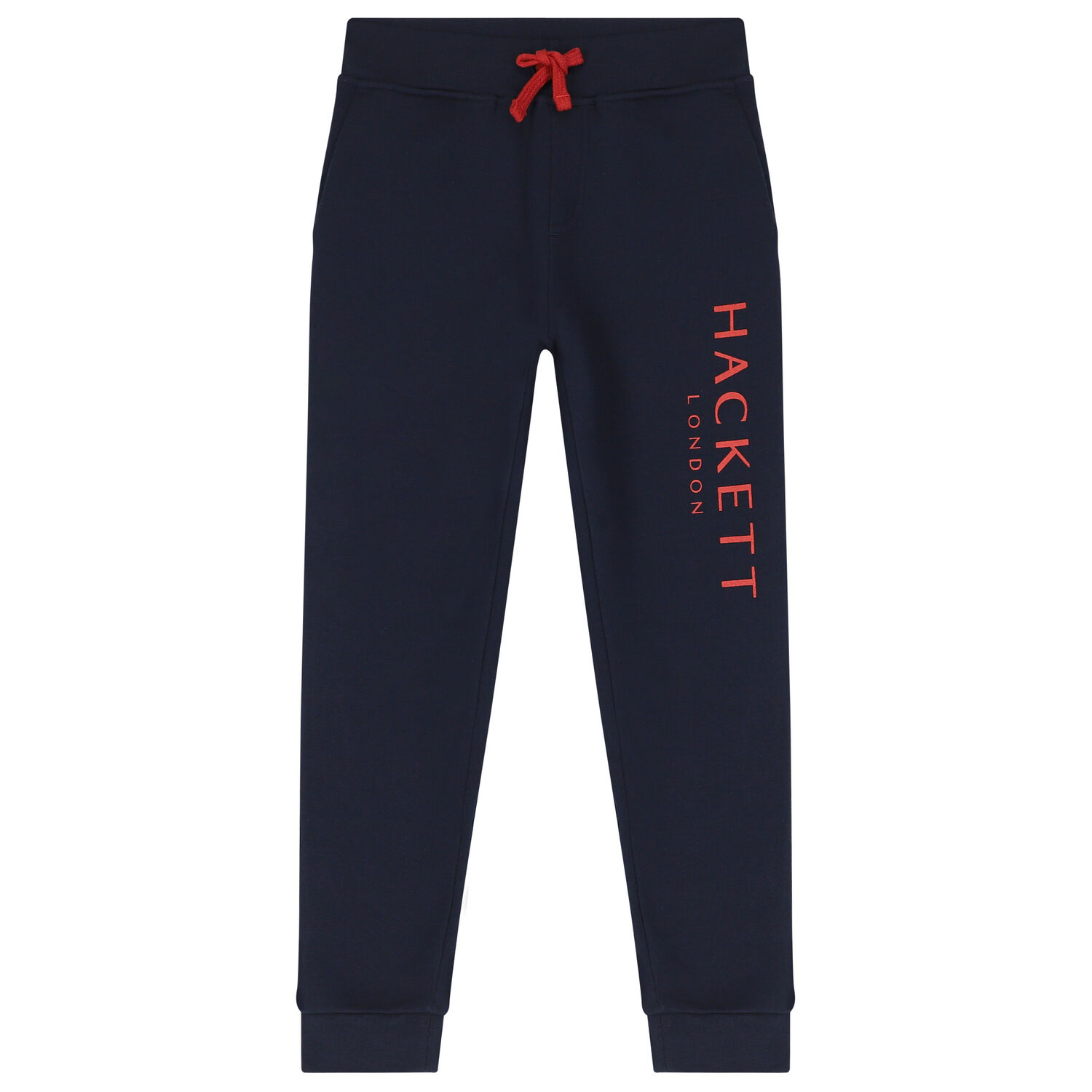 Boys Navy Blue Logo Joggers, 1, hi-res