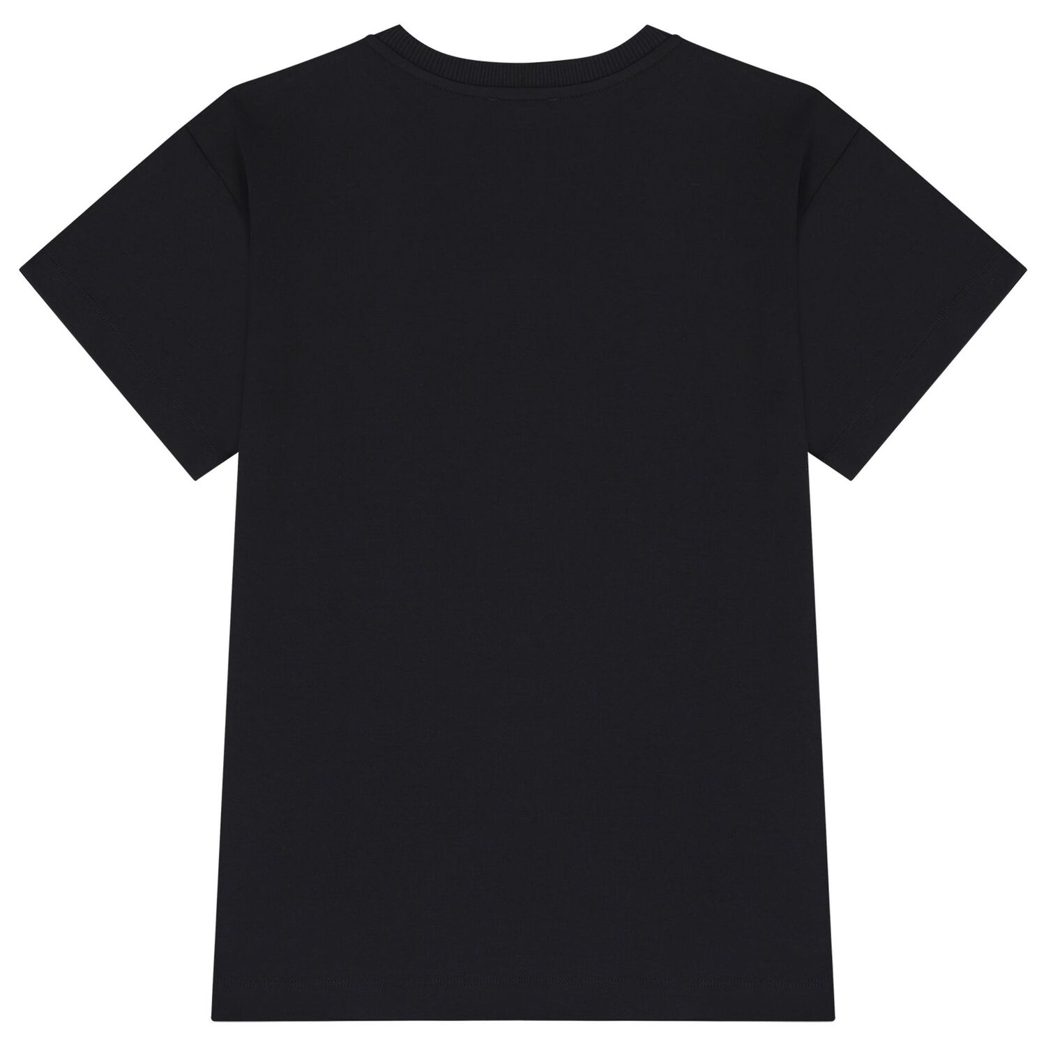 Girls Black Teddy Bear Logo Dress, 2, hi-res