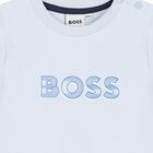 Baby Boys Blue Logo T-Shirt, 2, hi-res