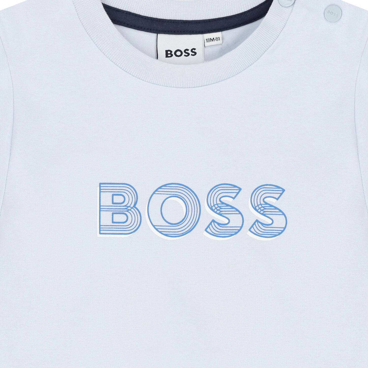 Baby Boys Blue Logo T-Shirt, 2, hi-res