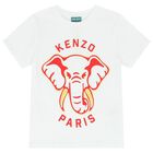Boys White Elephant Logo T-Shirt, 1, hi-res